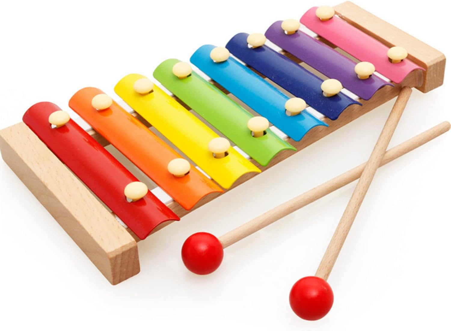 Xilófono de Madera con Teclas de Colores