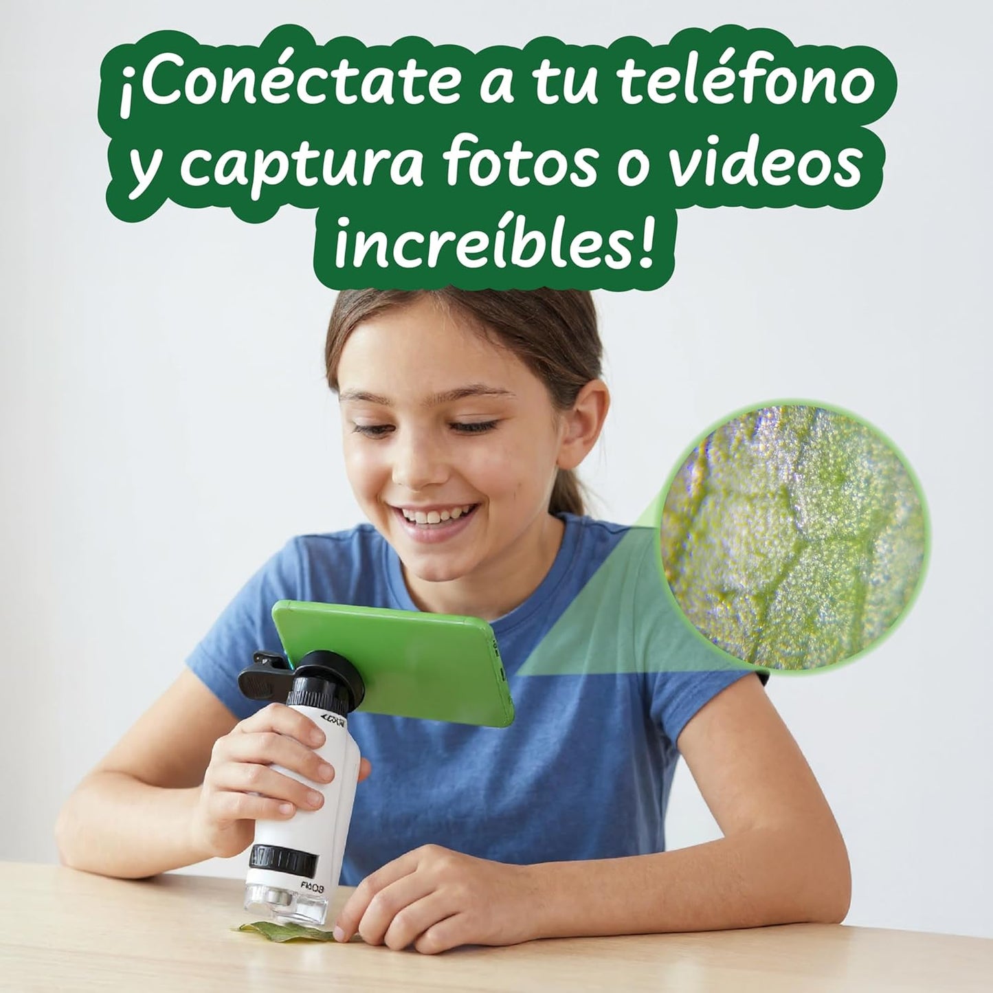 Microscopio de Bolsillo Portátil (12 muestras para observar incluidas)