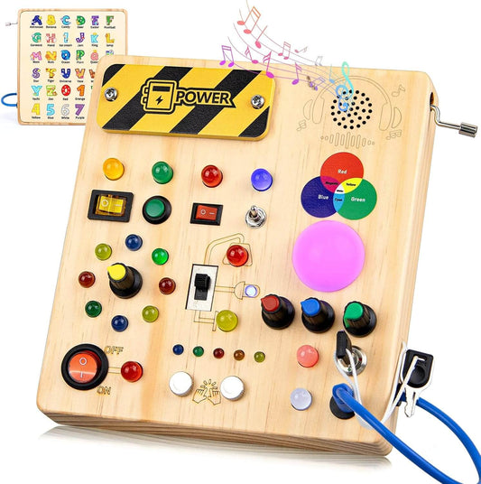 Tablero de Actividades Montessori de Madera