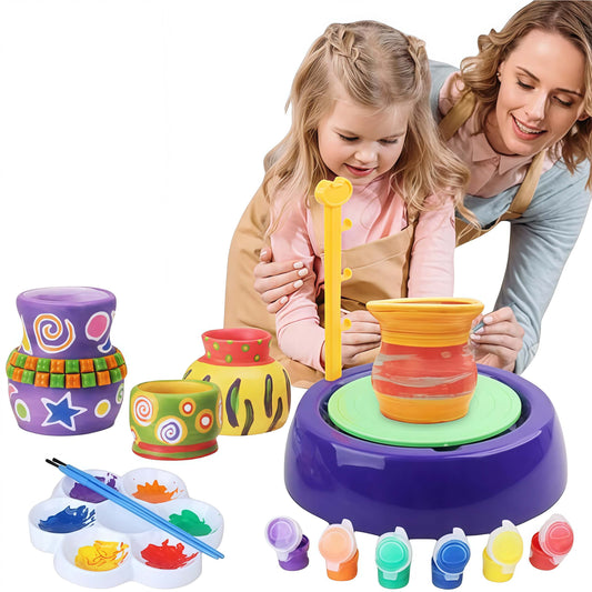 Plato de Alfarería para Niños, juguete artístico y de Manualidades